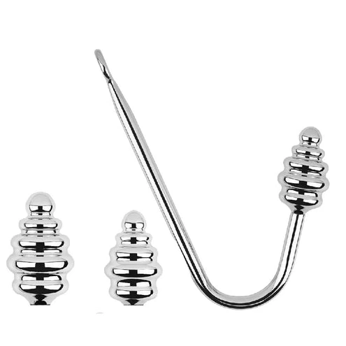 Anal Set GreatBenefit 8826 Screw-in Hook Ribbed 1116